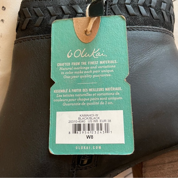 NWT Olukai Kamahoi Black Booties - Picture 6 of 9